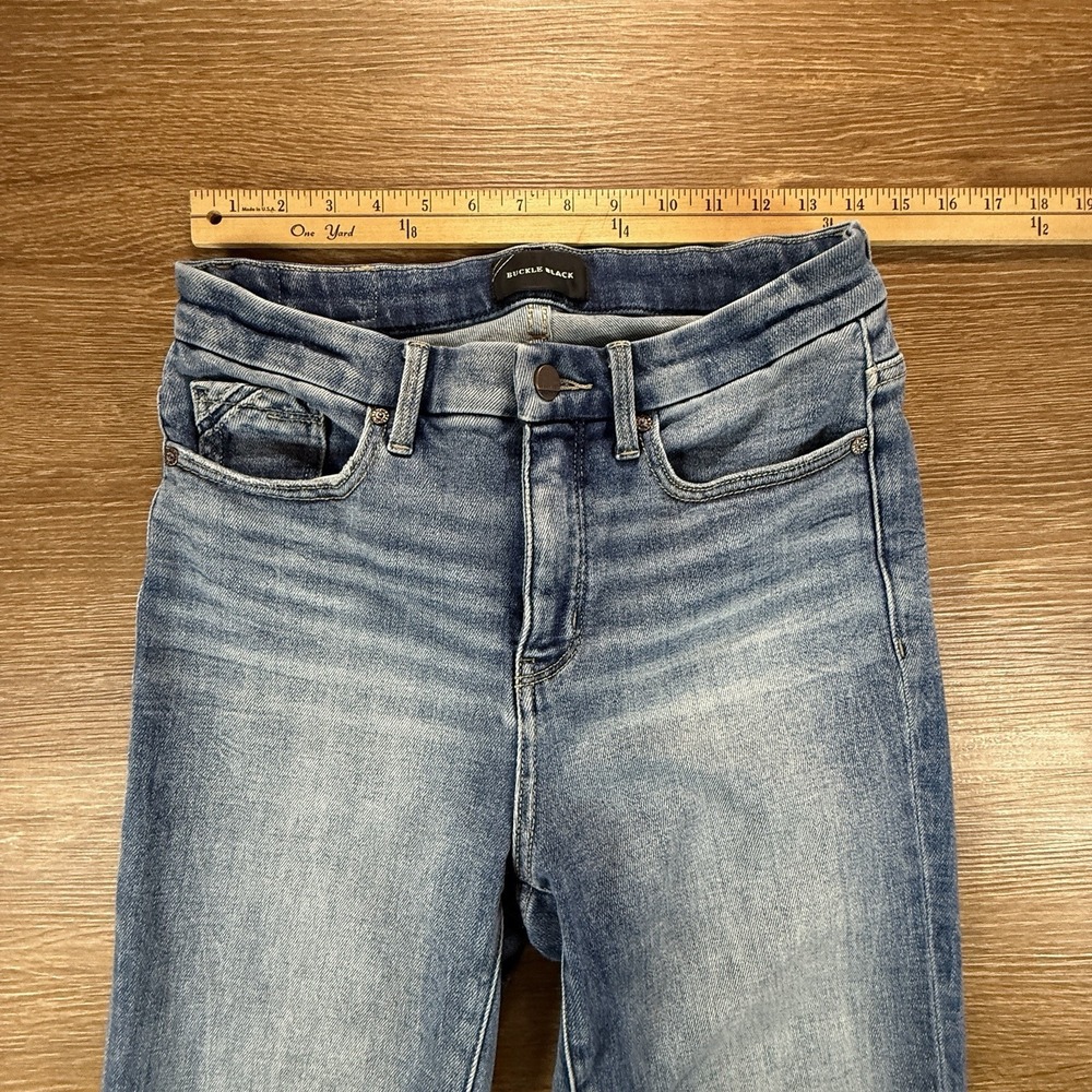 Buckle Black Fit No. 75 Bootcut Jeans Women's 26x32 Medium Wash Stretch Mid Rise - Picture 6 of 12
